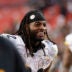 Nov 10, 2024; Landover, Maryland, USA; Pittsburgh Steelers running back Najee Harris (22) walks off the field after defeating the Washington Commanders at Northwest Stadium.