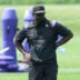 Jun 10, 2025; Minneapolis, MN, USA; Minnesota Vikings defensive coordinator Brian Flores watches practices during minicamp at the Minnesota Vikings Training Facility.