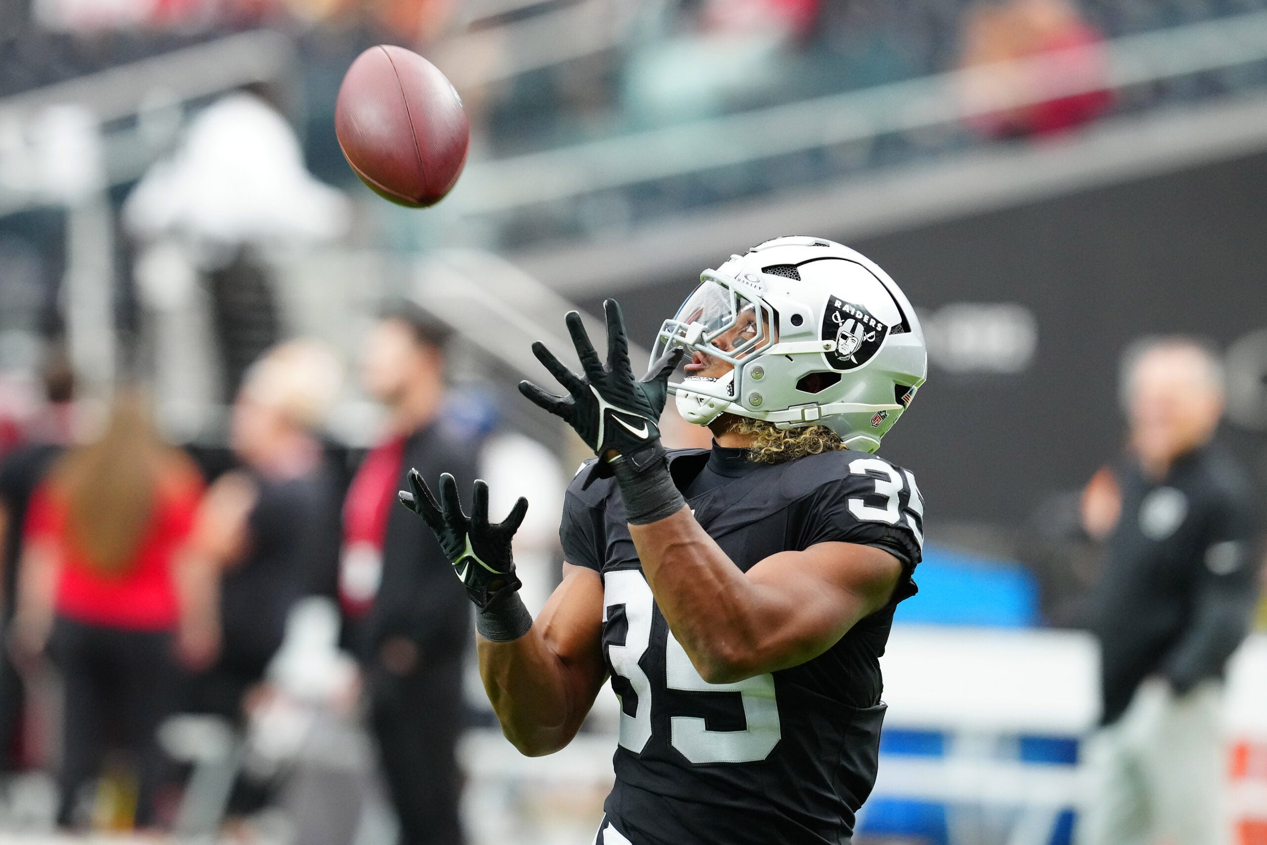 Las Vegas Raiders running back Chris Collier