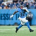 Aug 22, 2025; Nashville, Tennessee, USA; Tennessee Titans running back Jermar Jefferson (32) runs with the ball against the Minnesota Vikings during the second half at Nissan Stadium.