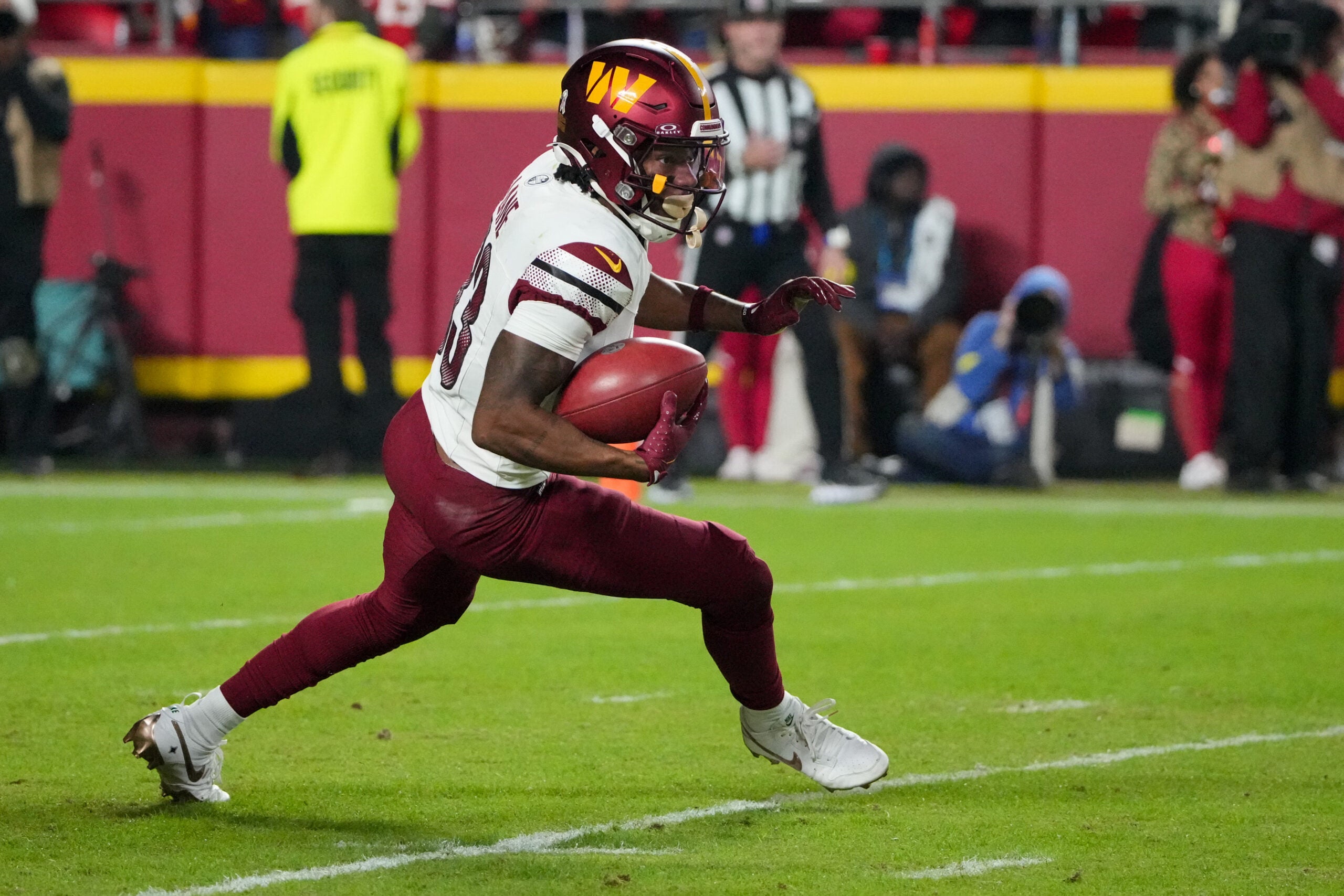 Commanders WR Jaylin Lane is one of a few players who have seen their stock drop during training camp