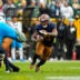 Nov 2, 2025; Green Bay, Wisconsin, USA; Green Bay Packers running back Josh Jacobs (8) during the game against the Carolina Panthers at Lambeau Field.