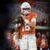 Nov 28, 2025; Austin, Texas, USA; Texas Longhorns quarterback Arch Manning warms up before a game against the Texas A&M Aggies at Darrell K Royal-Texas Memorial Stadium.