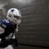 Dec 25, 2025; Landover, Maryland, USA; Dallas Cowboys defensive end Jadeveon Clowney (42) runs onto the field prior to the game against the Washington Commanders at Northwest Stadium.