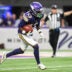 Jan 4, 2026; Minneapolis, Minnesota, USA; Minnesota Vikings wide receiver Tai Felton (13) returns the ball against the Green Bay Packers during the first quarter at U.S. Bank Stadium.