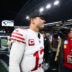 Jan 17, 2026; Seattle, WA, USA; San Francisco 49ers quarterback Brock Purdy (13) leaves the field following an NFC Divisional Round game against the Seattle Seahawks at Lumen Field.