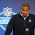 Feb 24, 2026; Indianapolis, IN, USA; Chicago Bears general manager Ryan Poles speaks at the NFL Scouting Combine at the Indiana Convention Center.