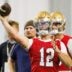 Quarterback Blake Hebert (12) during a Notre Dame football practice at Irish Athletic Center on Friday, March 20, 2026, in South Bend.