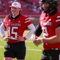 Will Hammond looks on before the Texas Tech football team's spring game, Friday, April 17, 2026, at Jones AT&T Stadium.