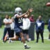 May 1, 2026; Frisco, TX, USA; Dallas Cowboys linebacker Jaishawn Barham (55) goes through a drill during practice at the Ford Center at the Star Training Facility in Frisco, Texas.