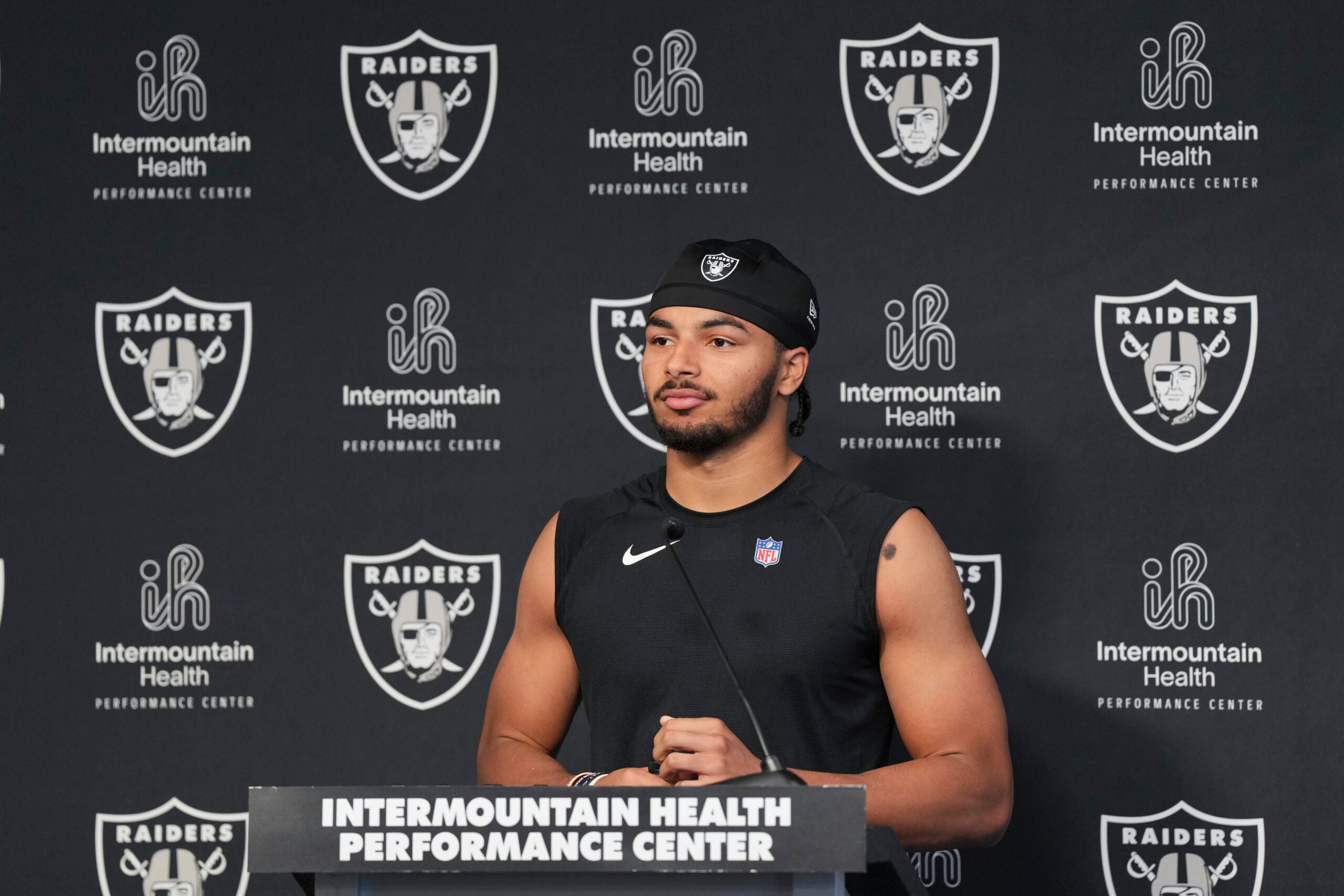 Las Vegas Raiders safety nickel Treydan Stukes training camp