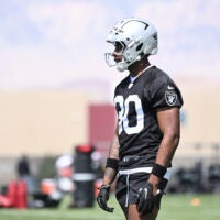 Las Vegas Raiders running back Mike Washington Jr.