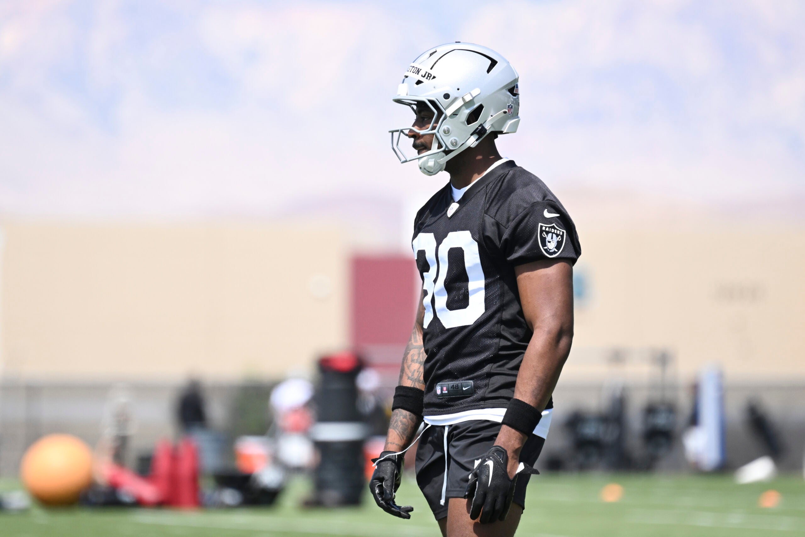 Las Vegas Raiders running back Mike Washington Jr.