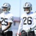 Las Vegas Raiders defensive back cornerback Darien Porter Joe Woods training camp