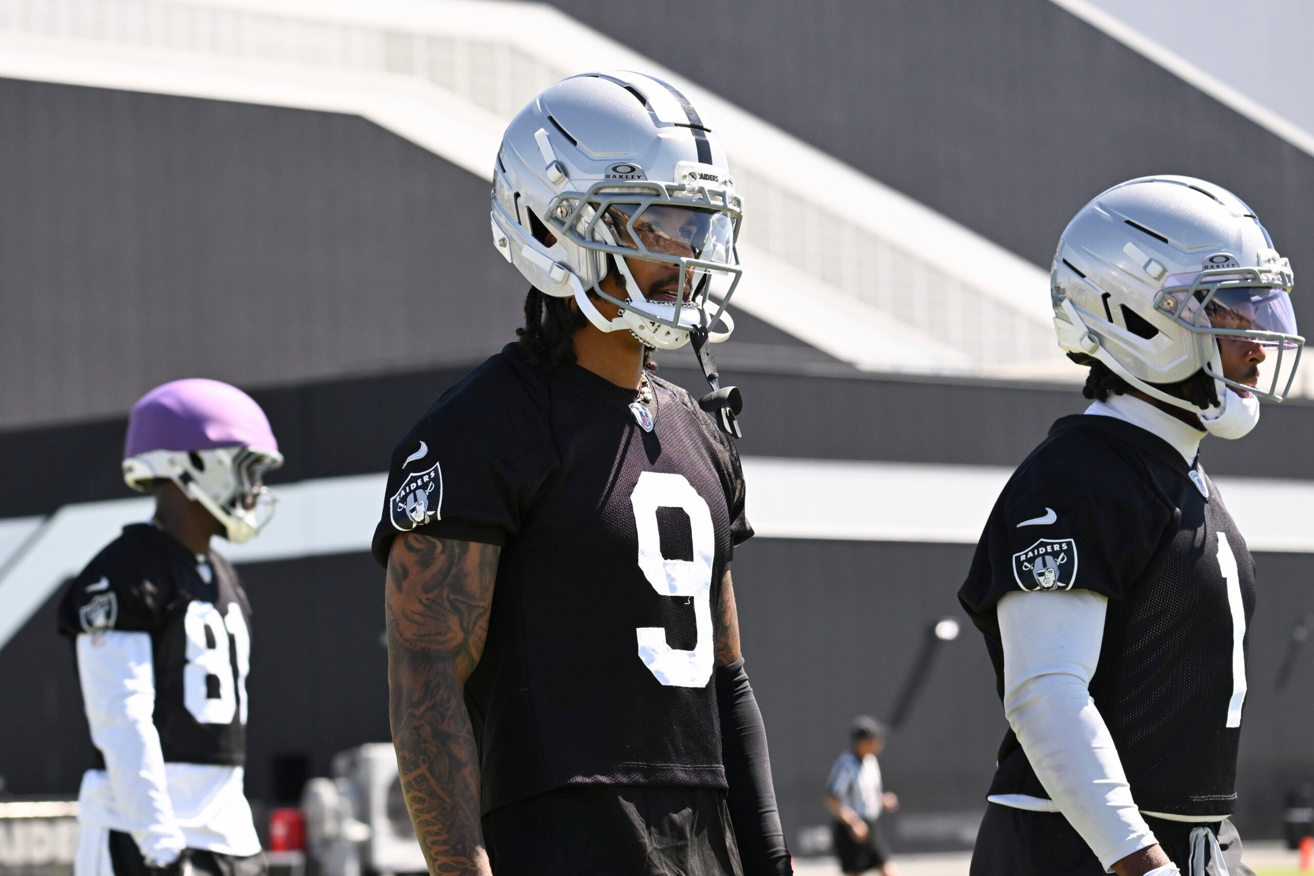 Las Vegas Raiders wide receiver Jalen Nailor training camp Klint Kubiak