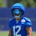 Jun 2, 2026; Woodland Hills, CA, USA; Los Angeles Rams receiver Puka Nacua (12) during organized team activities at Rams Practice Facility.