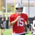 Las Vegas Raiders rookie quarterback Fernando Mendoza training camp klint kubiak