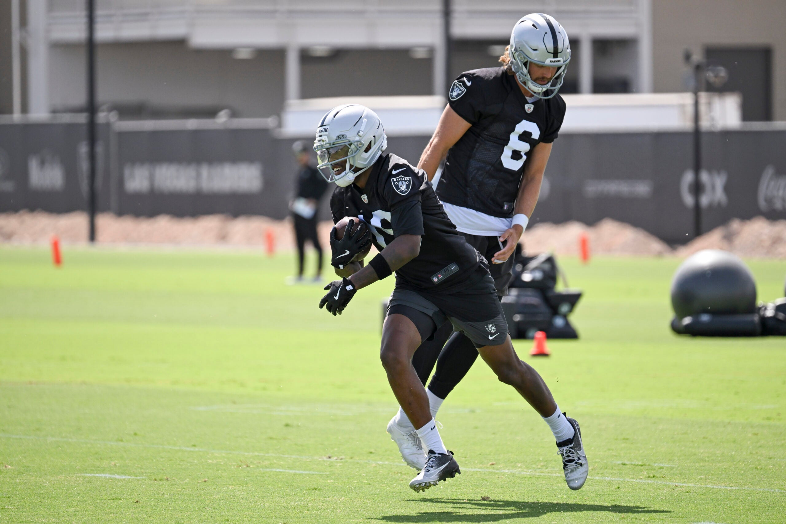 Las Vegas Raiders rookie wide receiver Malik Benson training camp sixth-round pick