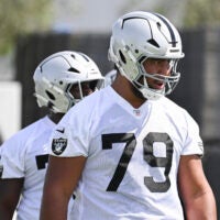 Las Vegas Raiders defensive tackle Laki Tasi