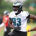 Jun 10, 2026; Philadelphia, PA, USA; Philadelphia Eagles defensive tackle Uar Bernard (93) during minicamp at Jefferson Health Training Complex.