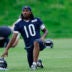 Jun 11, 2026; Lake Forest, IL, USA; Chicago Bears wide receiver Luther Burden III (10) stretches during Minicamp at Halas Hall.