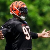 Cincinnati Bengals defensive tackle Dexter Lawrence II (97) during minicamp, Tuesday, June 16, 2026, at Kettering Health Practice Fields in downtown Cincinnati.