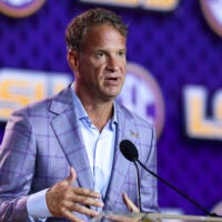 LSU Tigers head coach Lane Kiffin 2028 recruiting class Jaelyn Easterling-Flores