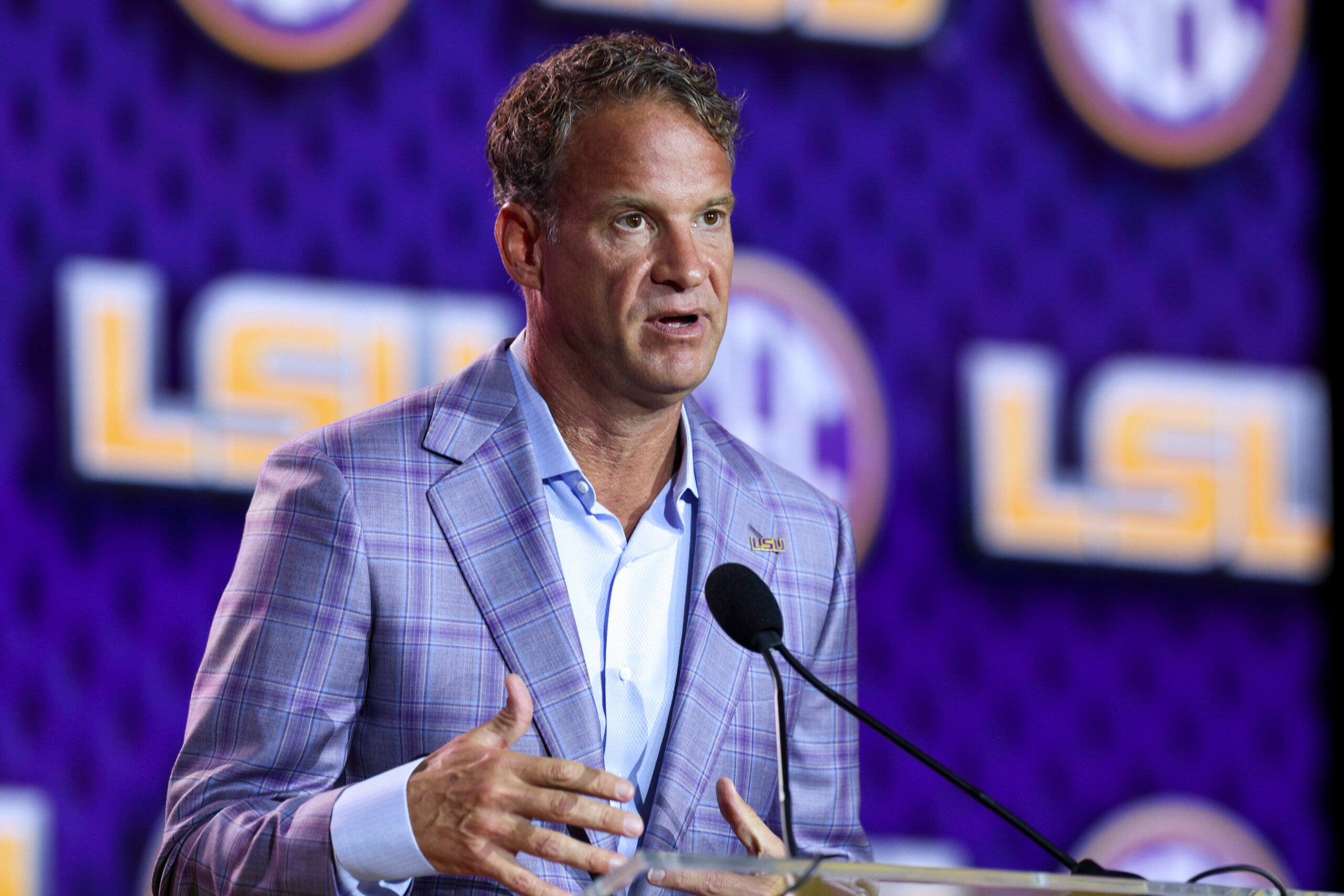 LSU Tigers head coach Lane Kiffin 2028 recruiting class Jaelyn Easterling-Flores