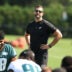 Jul 29, 2026; Philadelphia, PA, USA; Philadelphia Eagles head coach Nick Sirianni looks on during training camp at Jefferson Health Training Complex.