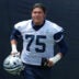 Jul 29, 2026; Oxnard, CA, USA; Dallas Cowboys tackle Shiyazh Pete (75) at training camp at River Ridge Playing Fields.