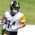 Jul 30, 2026; Latrobe, PA, USA; Pittsburgh Steelers Roman Wilson (14) participates in training camp drills at Saint Vincent College.