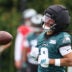 Jul 30, 2026; Philadelphia, PA, USA; Philadelphia Eagles wide receiver Makai Lemon (9) during training camp at Jefferson Health Training Complex.