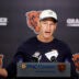 Jul 31, 2026; Lake Forest, IL, USA; Chicago Bears head coach Ben Johnson speaks during Training Camp at Halas Hall.