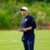 Jul 31, 2026; Lake Forest, IL, USA; Chicago Bears head coach Ben Johnson looks on during Training Camp at Halas Hall.