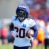 Jul 31, 2026; Englewood, CO, USA; Denver Broncos running back Jonah Coleman (20) during training camp at Broncos Park.