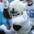 Femi Oladejo Tennessee Titans blue and white scrimmage