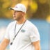 Florida head coach Jon Sumrall watches practice during Florida Football Fall camp availability at Heavener Football Training Center in Gainesville, FL on Wednesday, August 5, 2026.