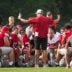 Ohio State Buckeyes head coach Ryan Day addresses his team during the first practice of training camp at the Woody Hayes Athletic Center on Aug. 6, 2026.