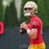 Quarterback Teddy Jarrard during a Notre Dame football practice at Irish Athletic Center on Thursday, Aug. 6, 2026, in South Bend.