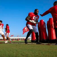 The Buccaneers defensive line faces its first big test against the Jets.