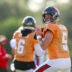 Jake Browning was injured during the first Buccaneers-Jets joint practice session.
