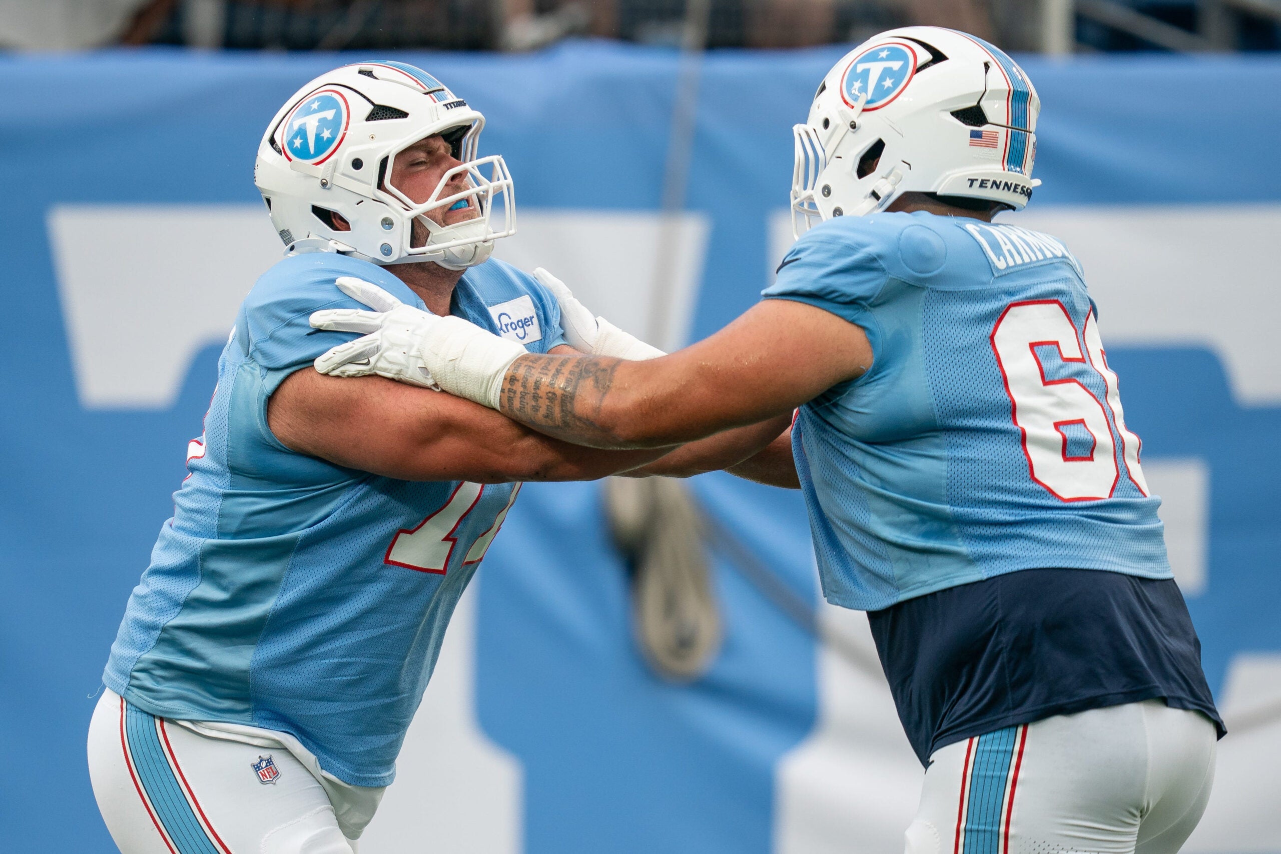 Fernando Carmona appears to have won a starting job on the Titans offensive line.