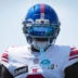 New York Giants cornerback Deonte Banks (2) looks on while training at Quest Diagnostics Training Center, Aug 10, 2026, East Rutherford, NJ, USA.