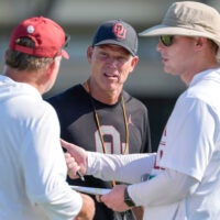Oklahoma Sooners head coach Brent Venables 2028 recruiting class edge rusher Asher Ghioto