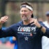 Aug 11, 2026; Woodland Hills, CA, USA; Dallas Cowboys head coach Brian Schottenheimer reacts during a joint practice against the Los Angeles Rams at the Rams Practice Facility.