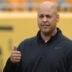 Aug 13, 2026; Pittsburgh, Pennsylvania, USA; Pittsburgh Steelers general manager Omar Khan looks on before the game against the Green Bay Packers at Acrisure Stadium.