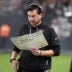 Las Vegas Raiders offensive coordinator Andrew Janocko running back Mike Washington Jr.