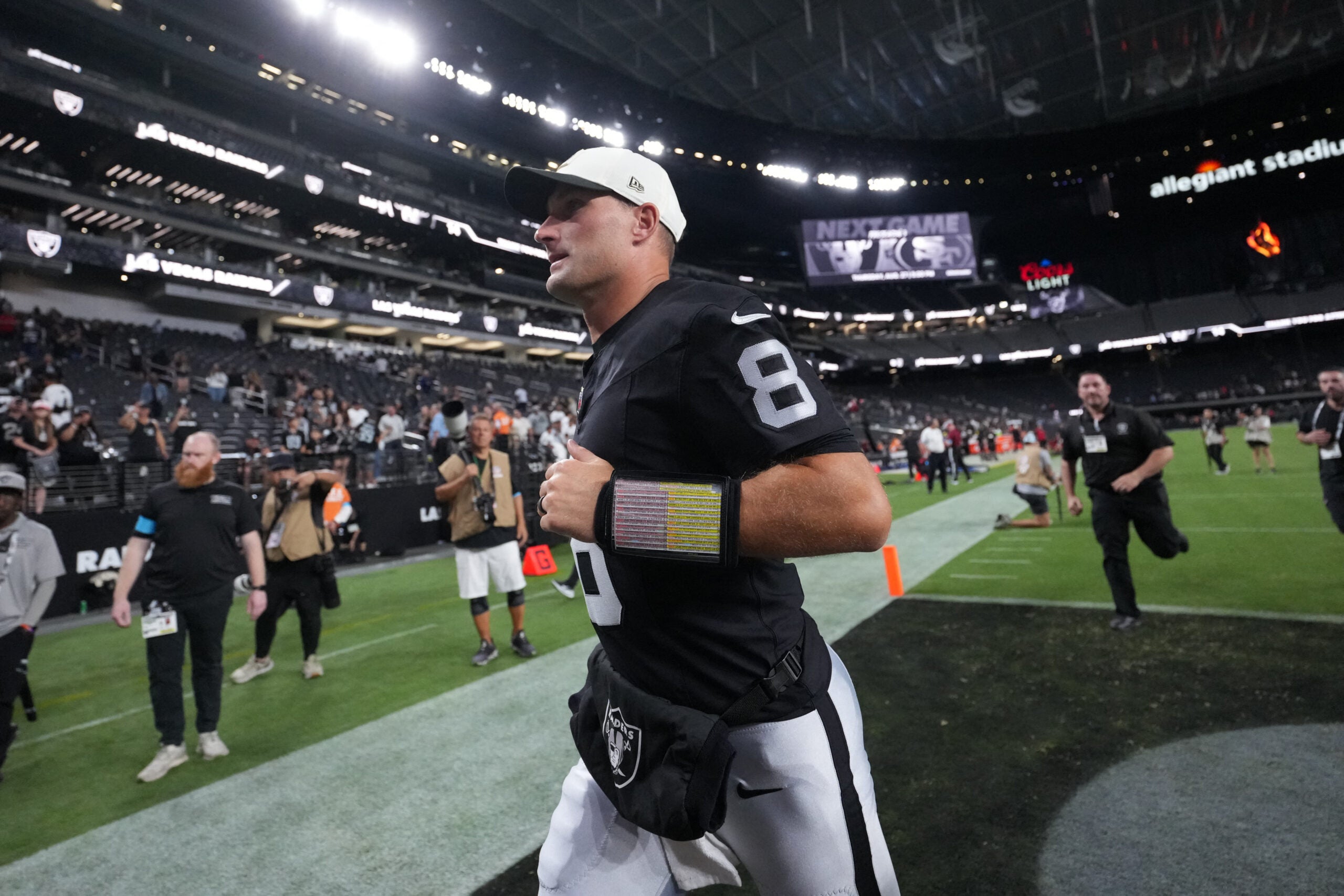 Las Vegas Raiders quarterback Kirk Cousins preseason game