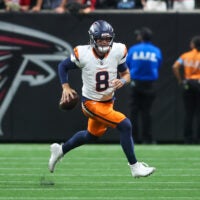 Jarrett Stidham and the Broncos dominated the Falcons in the first preseason game on Friday night.