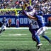 Aug 15, 2026; East Rutherford, New Jersey, USA; Minnesota Vikings safety Jacob Thomas (39) intercepts a pass intended for New York Giants wide receiver Ryan Miller (5) during the second half at MetLife Stadium.